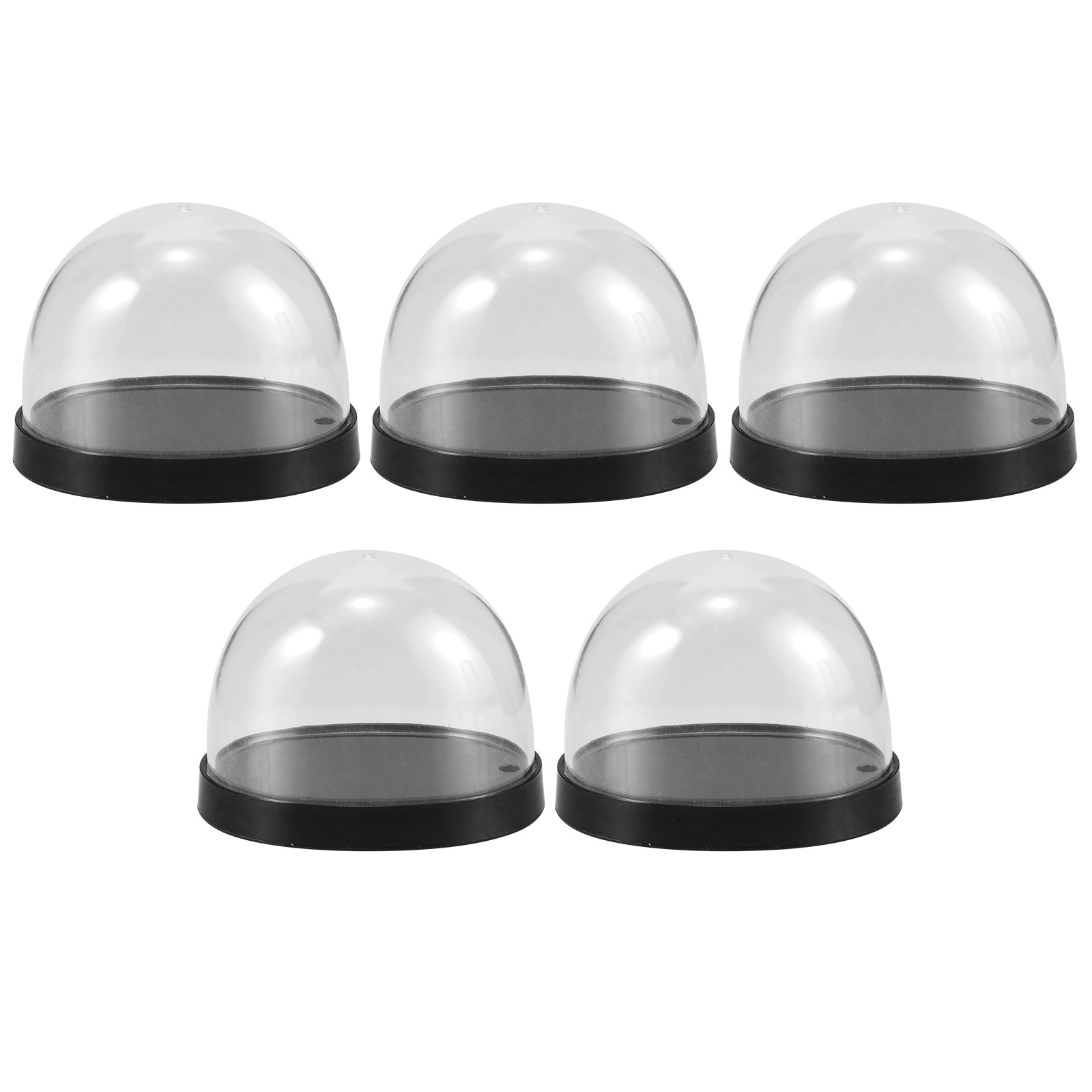 5Sets Transparent Plastic Cloc - Plastic Dome Clear review and price
