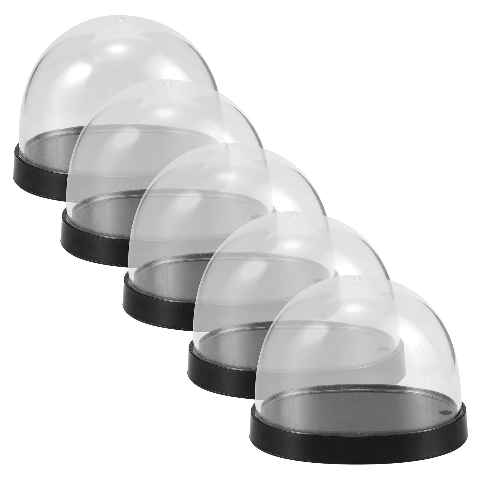 5Sets Transparent Plastic Cloc - Plastic Dome Clear review and price