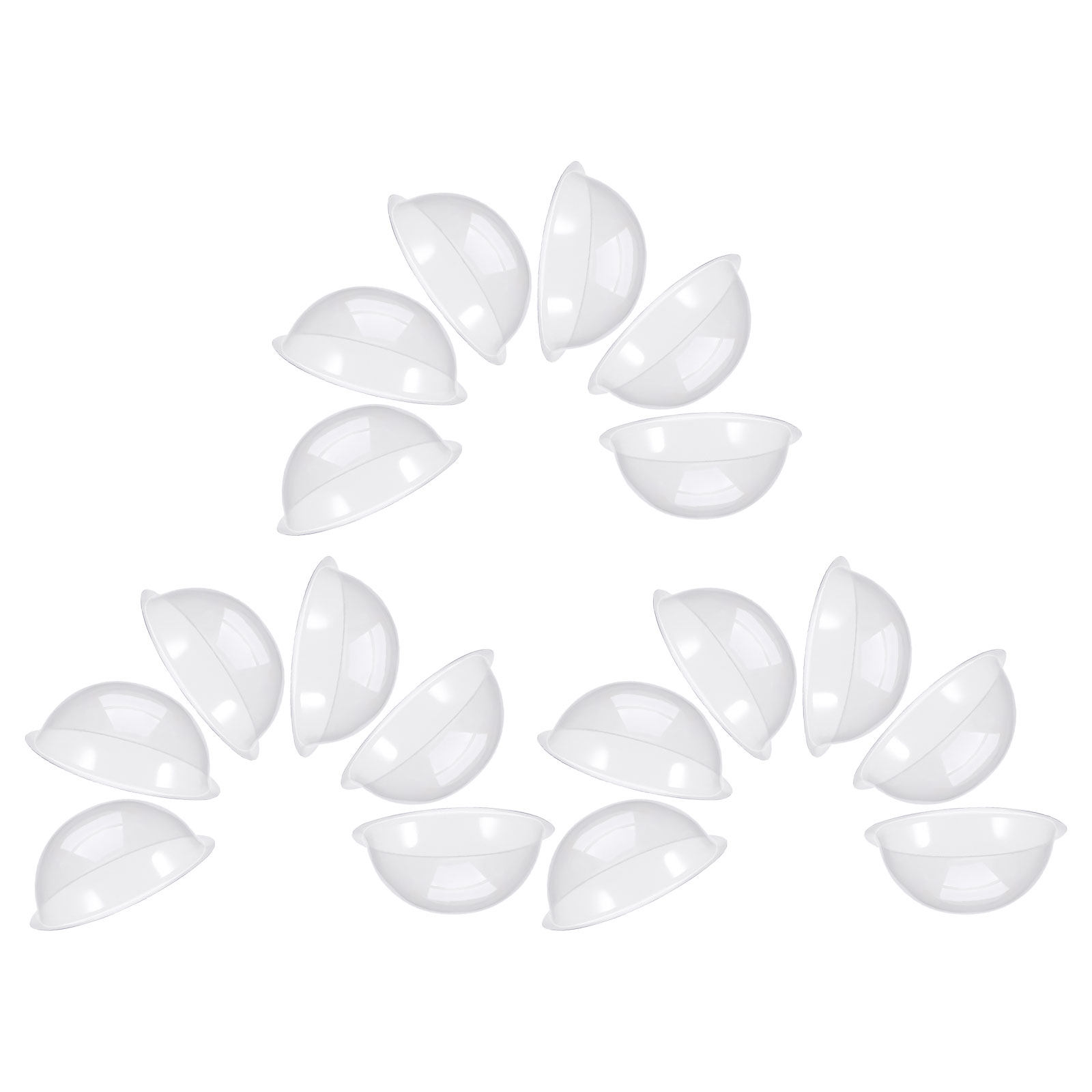 18 Pcs Clear Plastic Snow Glob - Plastic Dome Clear review and price