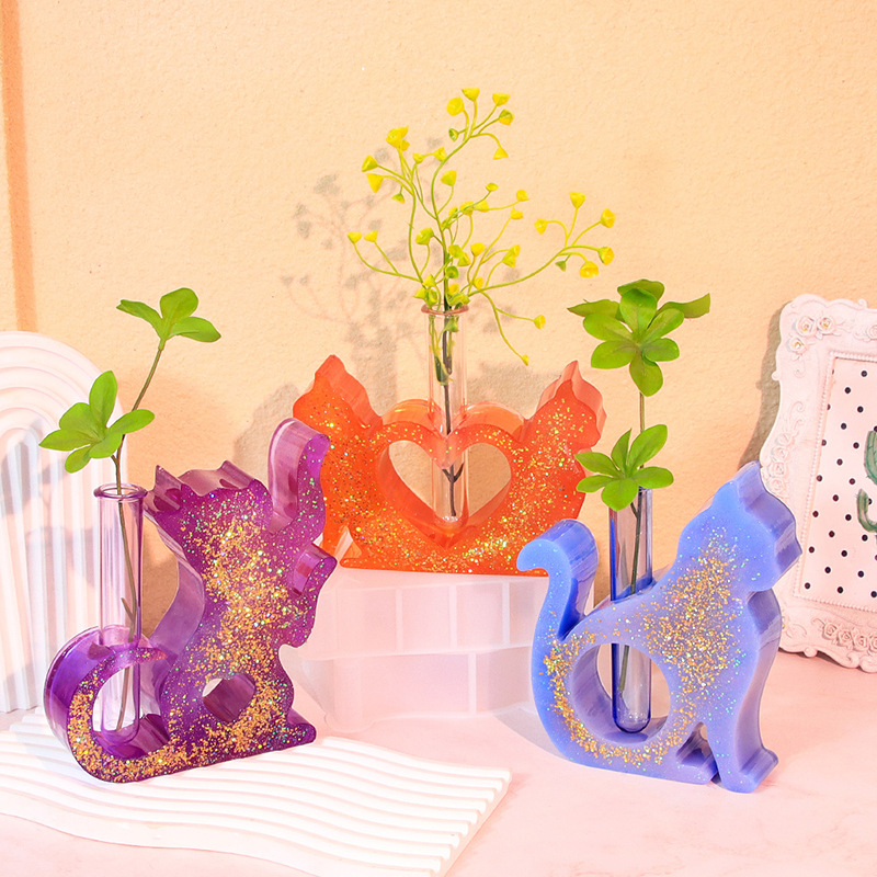 Cat Shaped Resin Molds Vase Si - Propagation Station Vase review and price